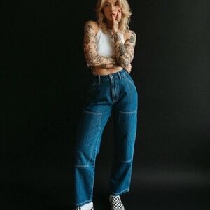 P&Co Boyfriend Casual Blue Jeans